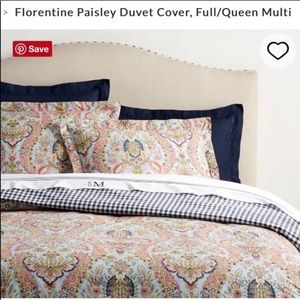Pottery barn king duvet set